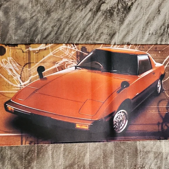 RX7 JDM Desk Mat XL 🏁 Iconic Mazda RX7 Car Mousepad – Limited Edition