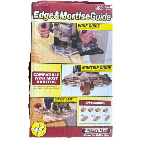 Router Edge and Mortise Guide Milescraft 1224 New