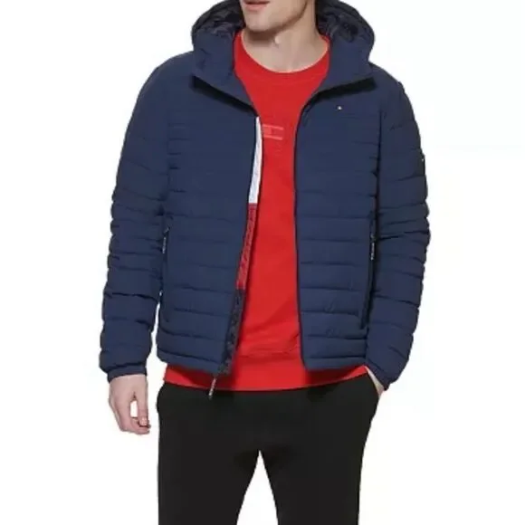 New! Tommy Hilfiger| Mens Jacket| Comfort Bi-Stretch|Lightweight insulation| Zip