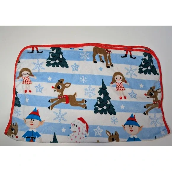 Rudolph plush baby toddler‎ child throw blanket Dolly Spot Elephant Hermey blue