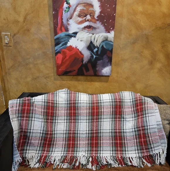 NWT Hobby Lobby‎ Tartan Plaid 50x60 Ralph Lauren Christmas Blanket Throw Home