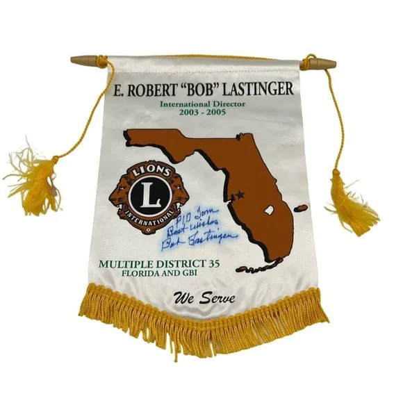 2003 to 2005 Lions Club International Banner Florida District Bob Lastinger