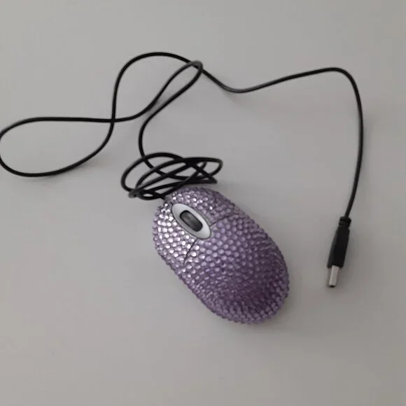 Purple Rhinestone Mouse