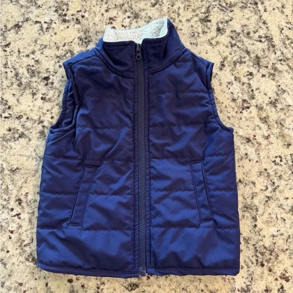 Carter's Cozy Navy Baby Vest Size 12 Months