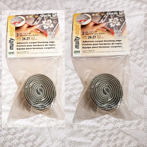 🌲10/$20. Multy-Edge ~ Adhesive Carpet Finishing Edge. 2 Packs