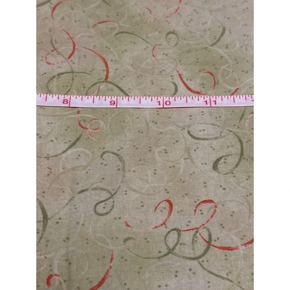 12 Days Of Christmas Benartex‎ Fabric 40x42 Inches Green & Red Confetti Cotton