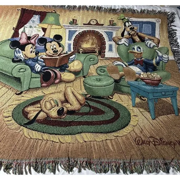 Disney Mickey and Friends Throw Blanket Collectible 50x60
