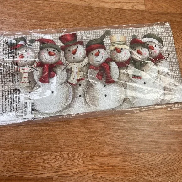 Evergreen Sassafras Switch Mat Snowman Snow Friends Winter NEW‎