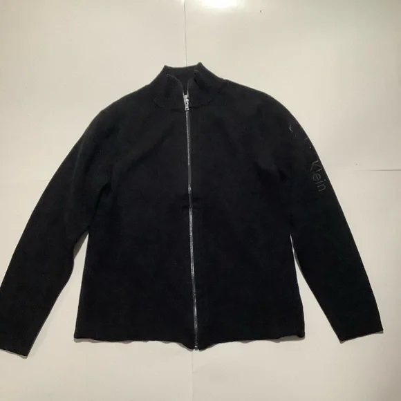 Calvin Klein Charcoal Full-Zip Sweater