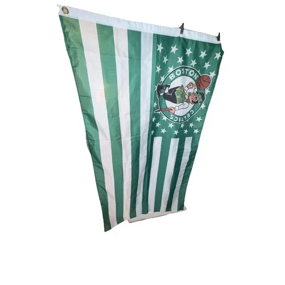 Boston Celtics Flag 3' x 5' Flag Celtics Stars and Stripes Flag