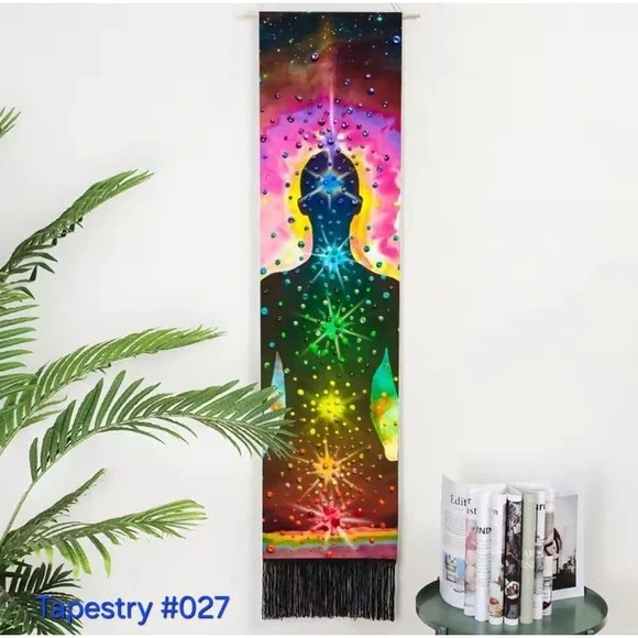 Chakra Wall Hanging Tapestry Meditation Yoga Room Decor Spiritual Art‎