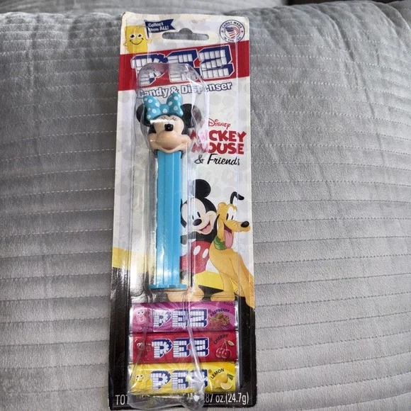 PEZ DISPENSER Blue Disney MINNIE MOUSE