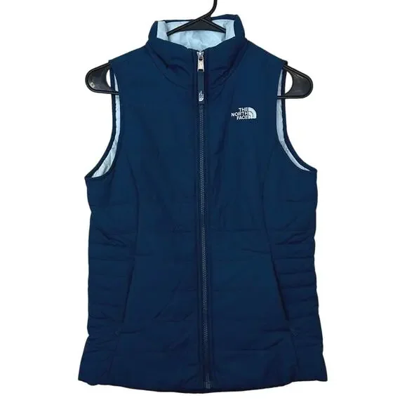 The North Face Girl’s Harway Quilted Puffer Vest Size L (14/16) Blue Winter