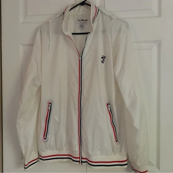 Vintage La Mode Mickey Mouse Golf Windbreaker Jacket Size M