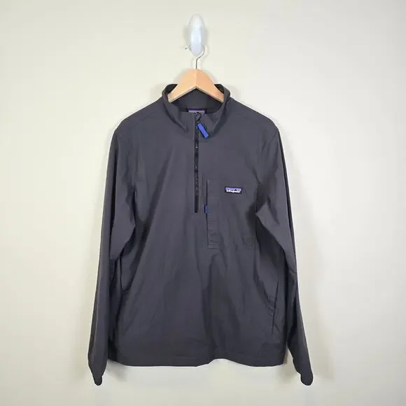 Patagonia Men's Size M Outdoor Everyday Marsupial Pullover Ink Black 20345 UPF40