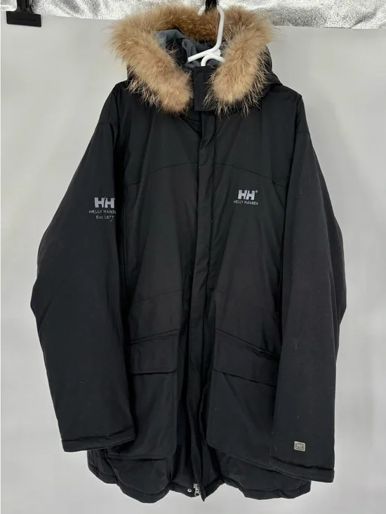 Men’s Helly Hansen Down Parka with Raccoon Hood