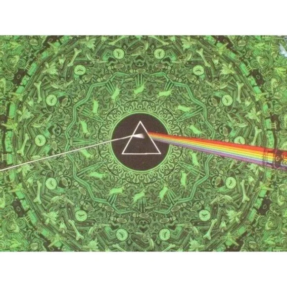New Green Pink Floyd Dark Side of the Moon Prism Tapestry Wall Decor Art Hanging