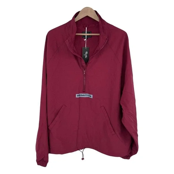 NWT Primitive Skateboarding nylon Half Zip Pullover windbreaker Jacket Men's XL