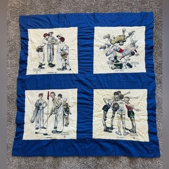 Norman Rockwell Tapestry blanket