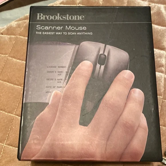 Brookstone Scanner Mouse. Like new. In box.