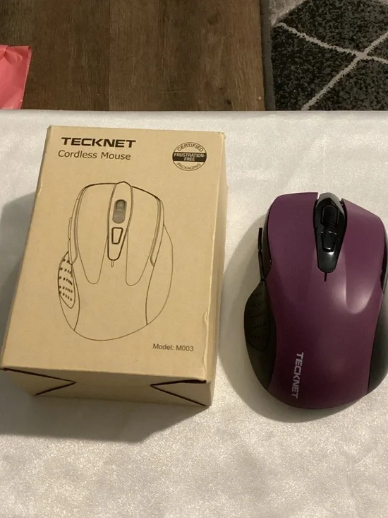 TECKNET Cordless Mouse in Purple