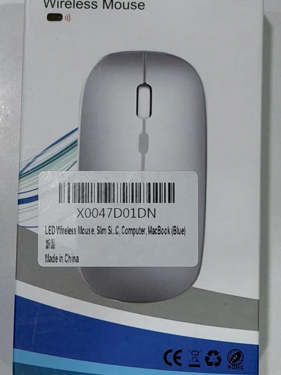 Wireless Slim LED Mouse - Blue