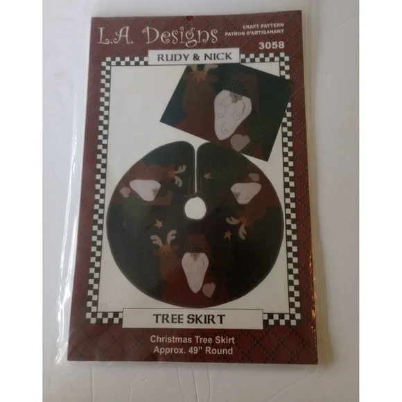 TreeSkirt Craft Patterns LA Designs 3058 Rudy & Nick Sewing Cozy Craft Christmas