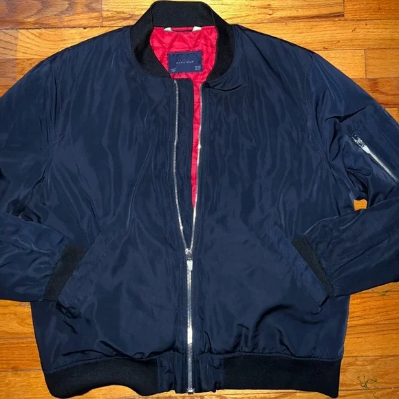 Zara man bomber flight jacket