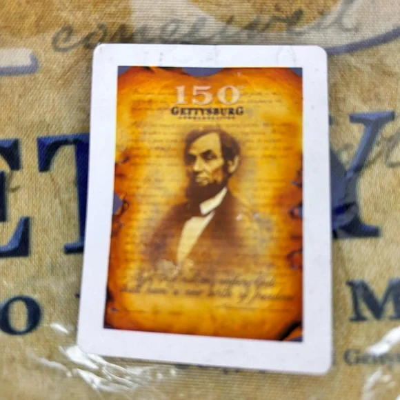 Gettysburg 150th Anniversary:President Lincoln on parchment design-House flag