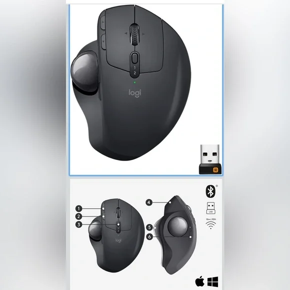 Logitech MX Ergo Wireless Trackball Mouse - BRAND NEW