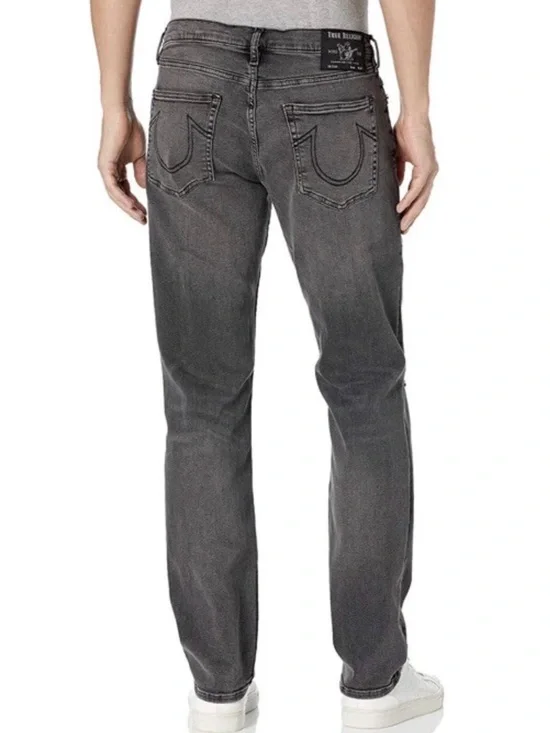 True Religion Geno Relaxed Slim Distressed Jeans Black - Size 32