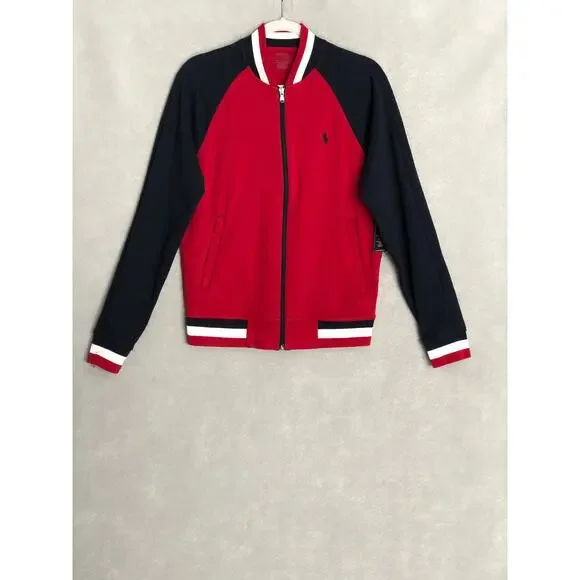 Polo Ralph Lauren Performance Varsity Jacket Men''s Small Full-Zip NEW