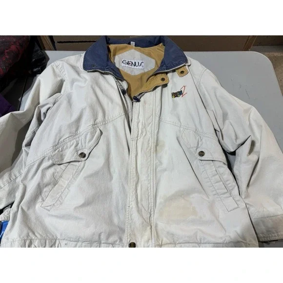 Vtg Genus ESPN2 Jacket XXL Tan‎ Coat
