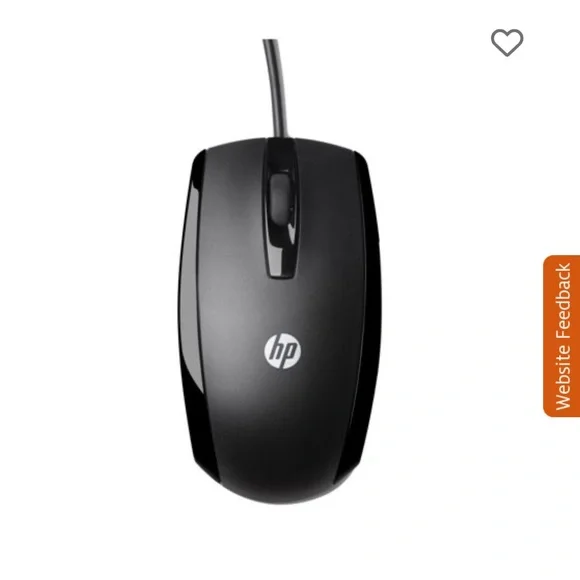 HP X500 Wired Mouse (E5E76AA) - Black