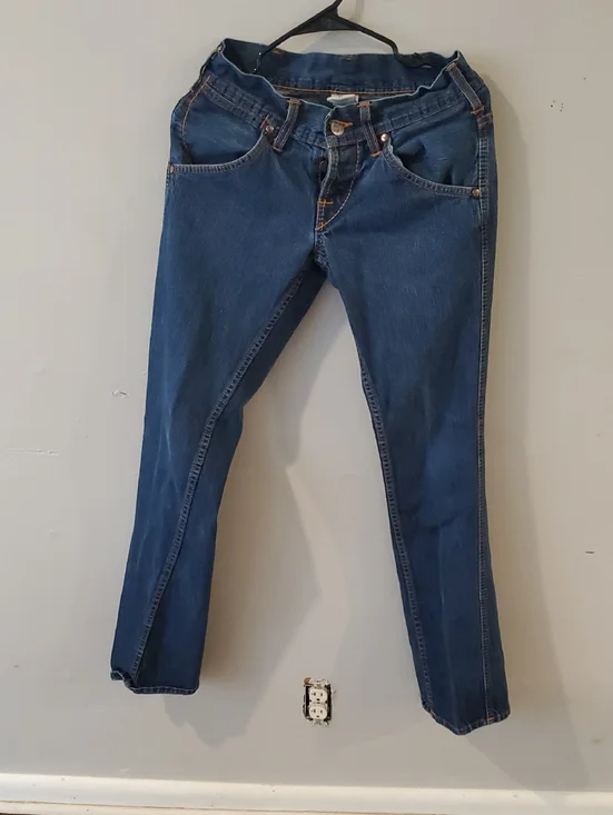True Religion Straight Leg Jeans in Dark Blue