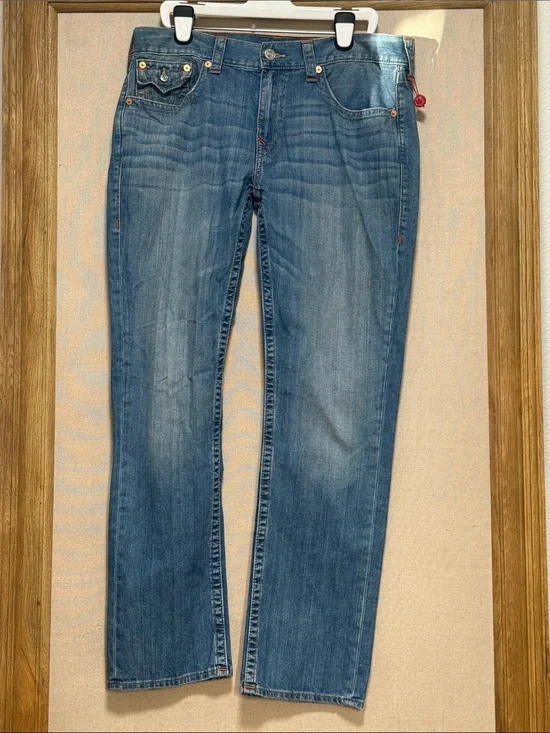 New True Religion Slim W‎ Flap Old Jeans Size W38