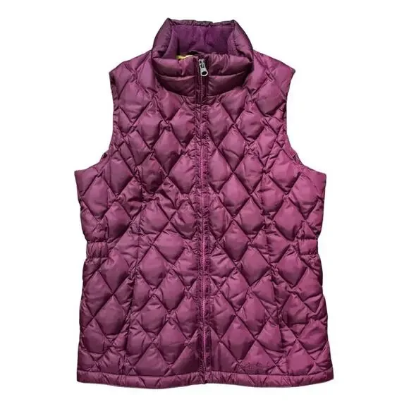 EDDIE BAUER Lightweight 550 Down Puffer Vest in Boysenberry GIRLS 12