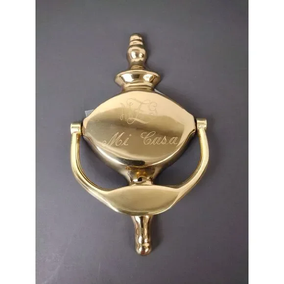 Vintage Gold‎ Color Finial Shaped Door Knocker MI CASA Size 7