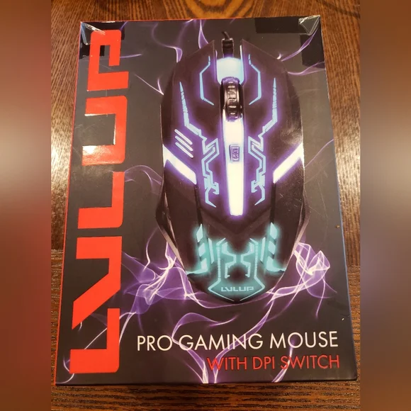 LVLUP Pro Gaming Mouse with DPI Switch Wired Backlight Optical Sensor