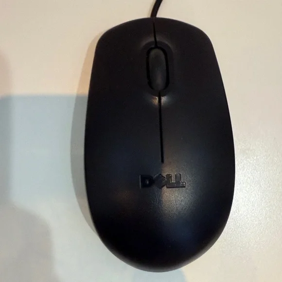 DELL Midnight Black Wired Mouse