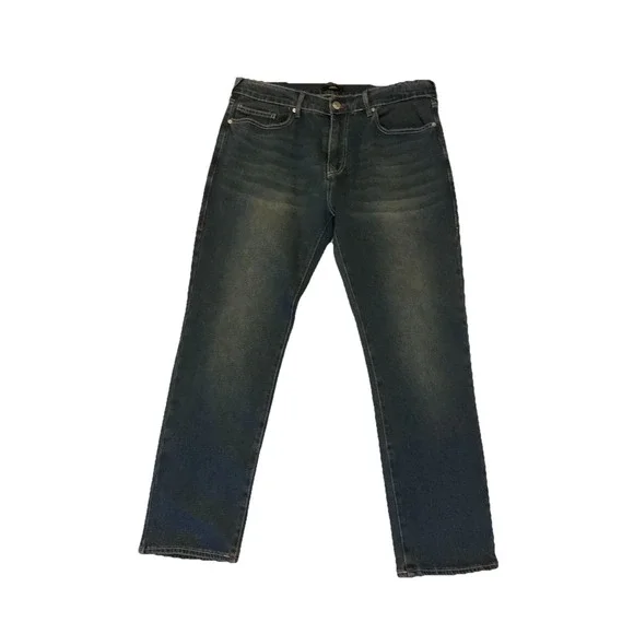 True Religion Men's Geno Relaxed Slim Jeans, Size‎ 36 Dark Boreal Color