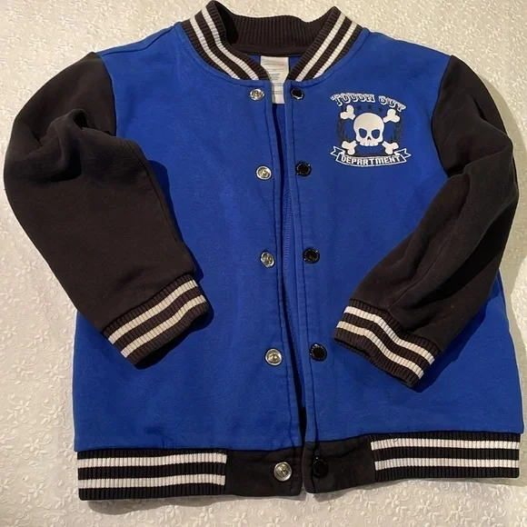 Wonderkids Boys Bomber Jacket long sleeve Snap Close 5T
