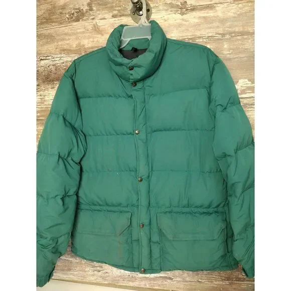 VTG The North Face Parka Jacket XL Puffer Green No Hood
