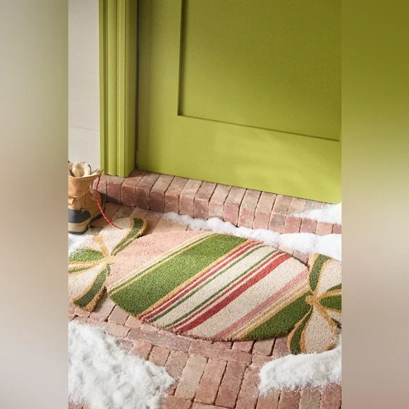 Anthropologie CANDY-SHAPED COIR PRINTED DOORMAT Style No. 101535433
