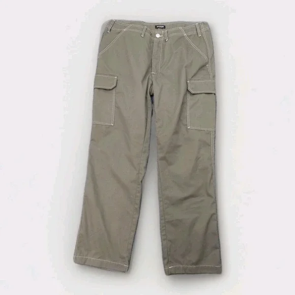True Religion Men's Relaxed Cargo Jeans in Olive