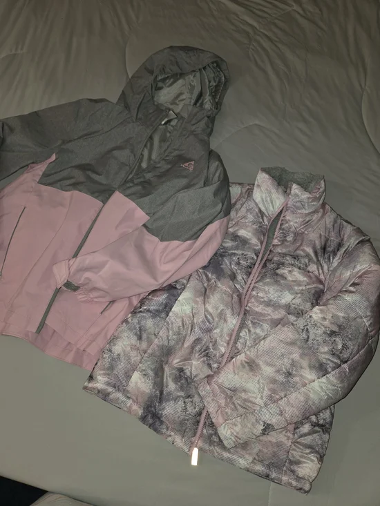 Gerry Girls' Gray Jacket with Pink Accents