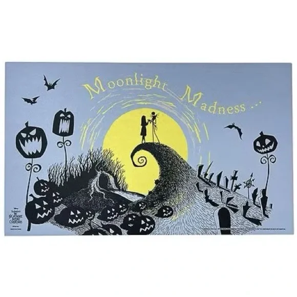 Disneys Nightmare Before Christmas “Moonlight Madness” doormat NEW