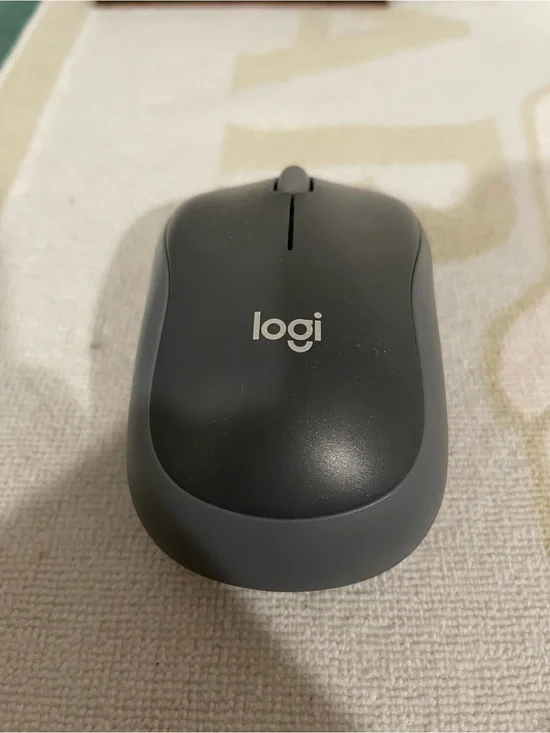 Logitech M185 Wireless Mouse - Dark Gray and Gray