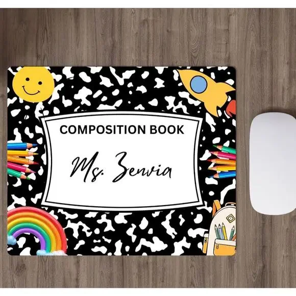 Custom teachers mousepad Office Desk Mat Sublimated mousepad