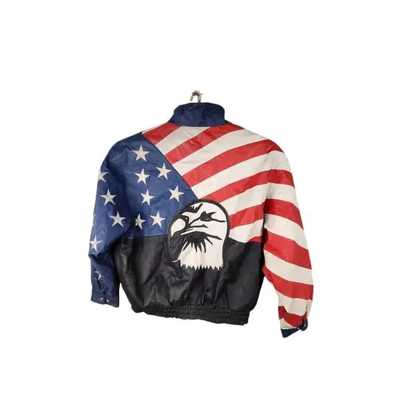 Vintage USA Leather Jacket Men's 2X